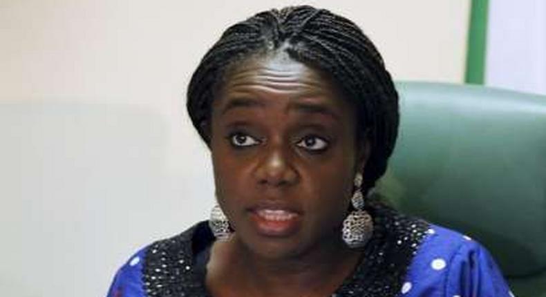 Nigeria's Finance Minister Kemi Adeosun speaks after the inauguration of the Efficiency Unit during an exclusive interview with Reuters in Abuja, Nigeria, November 30, 2015. 