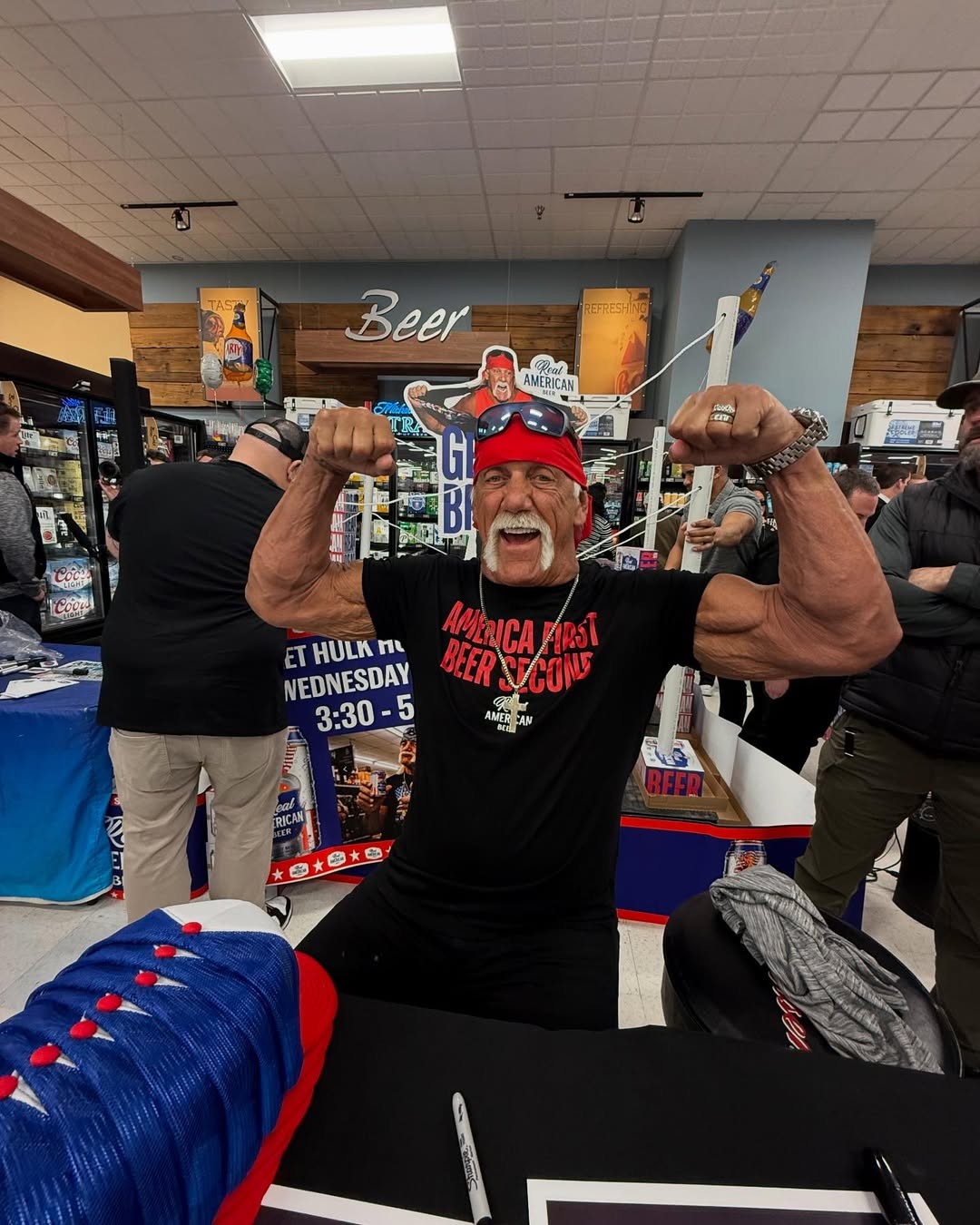 Legendárny wrestler a americký herec Hulk Hogan.