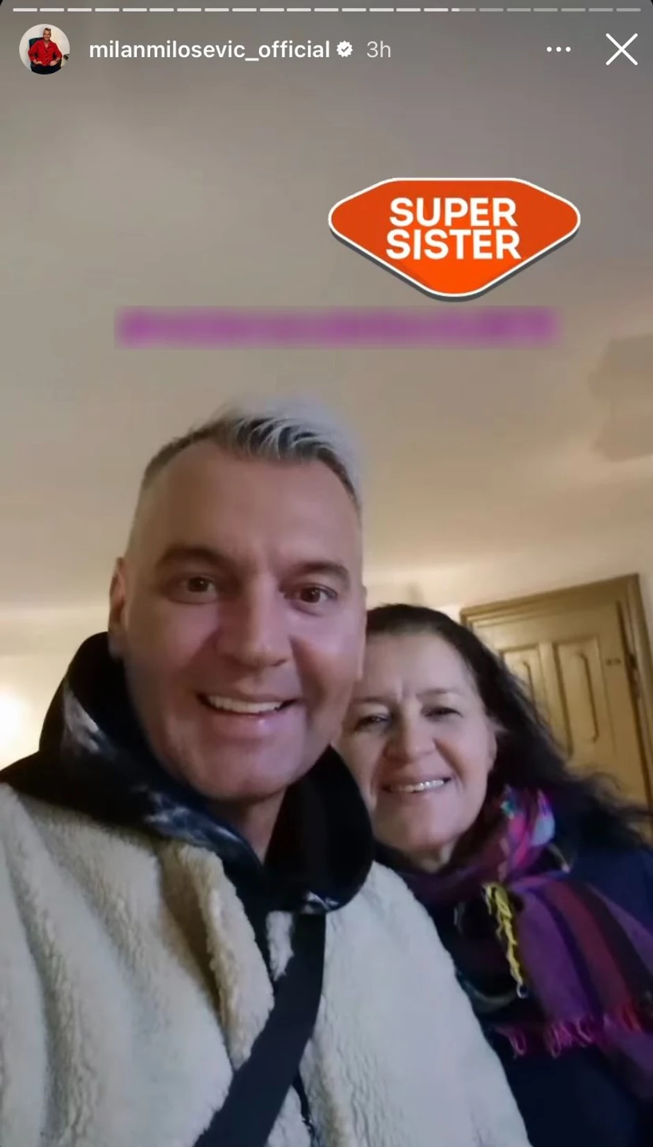 Milan Milošević sa sestrom