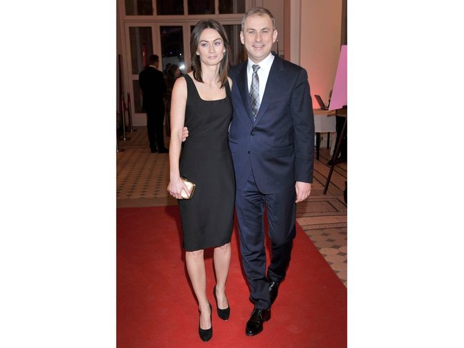 Grzegorz Napieralski i jego żona Małgorzata Napieralska na XIV Balu Dziennikarzy