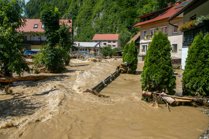 Poplave u Sloveniji - Črna na Koroškem 6. avgusta