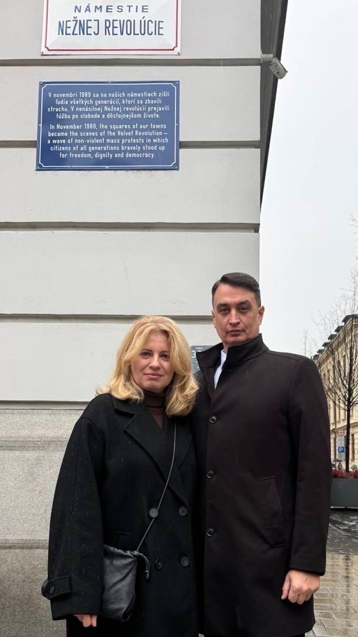 Bývalá prezidentka Zuzana Čaputová a jej partner Juraj Rizman.