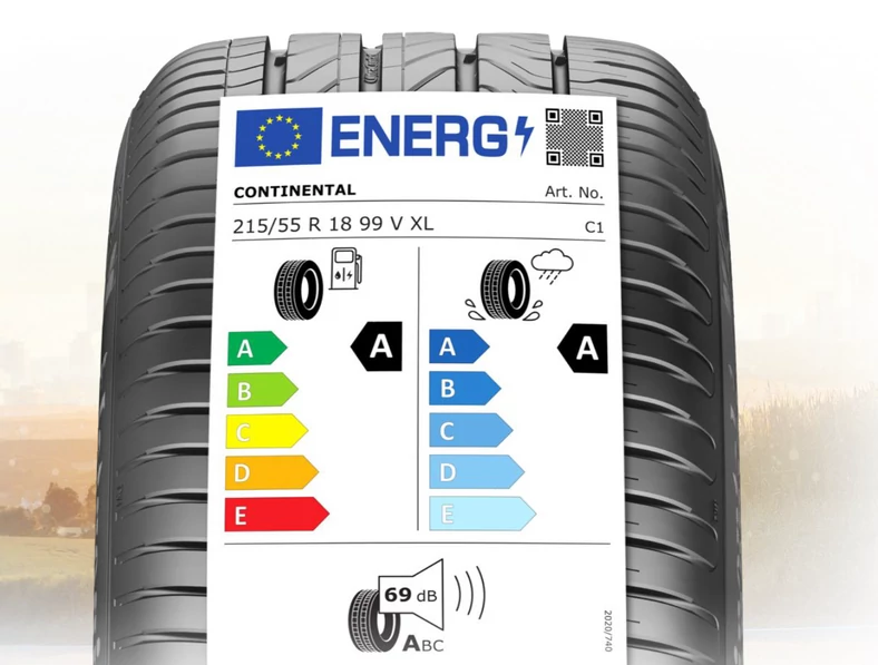 Etykieta opony Continental UltraContact NXT