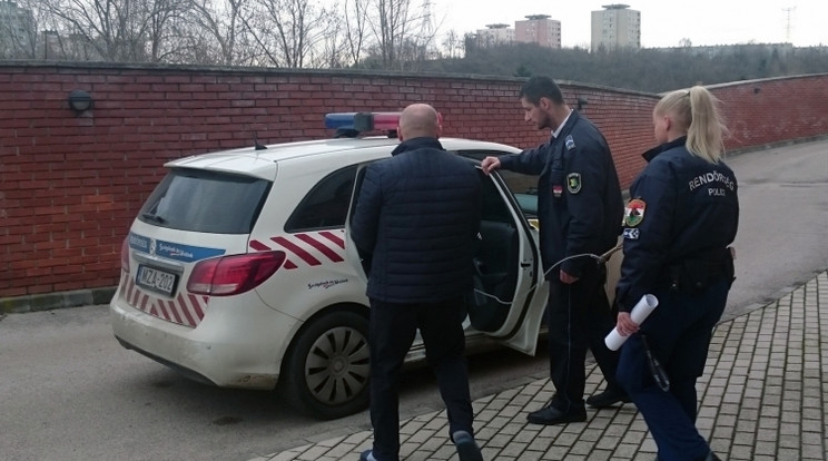 A két elkövetőt időben elfogták a rendőrök /Foto: police.hu