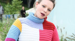 Magdalena Boczarska z dziwnym swetrze na festiwalu w Gdyni