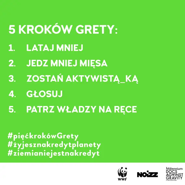 5 kroków Grety