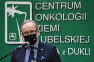 Minister zdrowia Adam Niedzielski w Centrum Onkologii Ziemi Lubelskiej