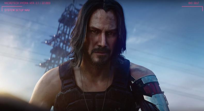 Keanu Reeves in Cyberpunk 2077