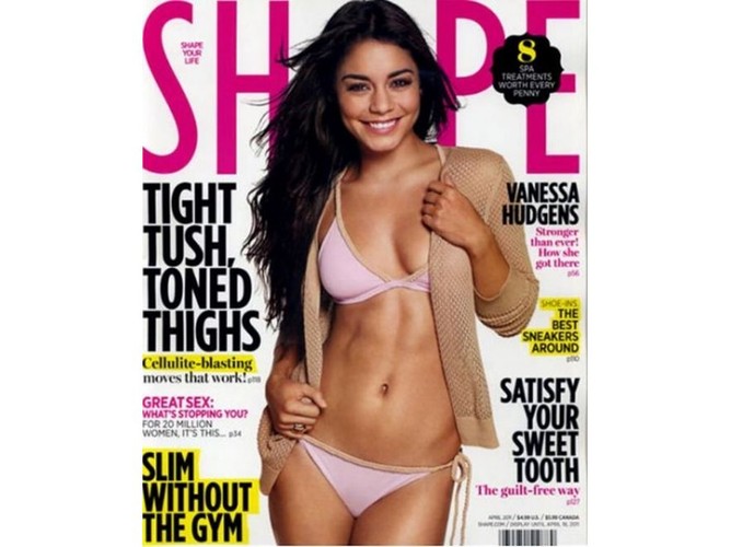 Piosenkarka i aktorka Vanessa Hudgens w bikini na okładce magazynu Shape
