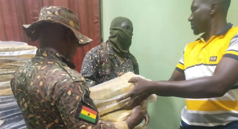 Suspected Marijuana Intercepted by the Ghana Immigration