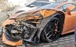 Lamborghini rozbite w Warszawie. Sprawca przesłuchany przez policję