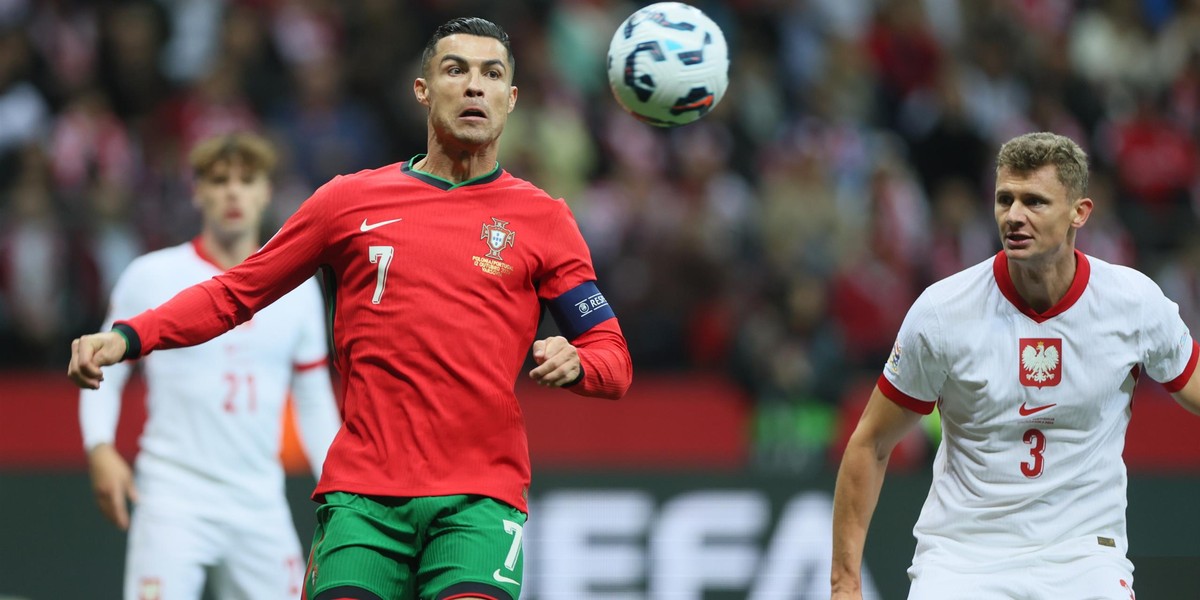 Paweł Dawidowicz i Cristiano Ronaldo.