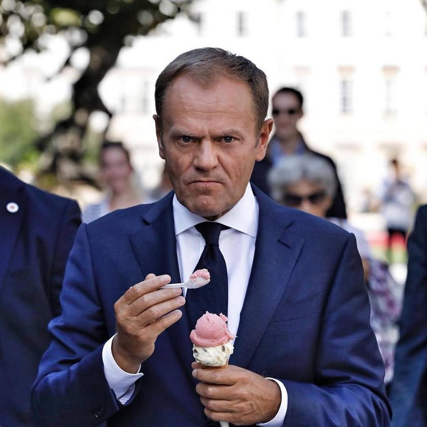 Donald Tusk je lody