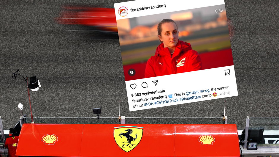 Maya Weug pierwszą kobietą w akademii Ferrari