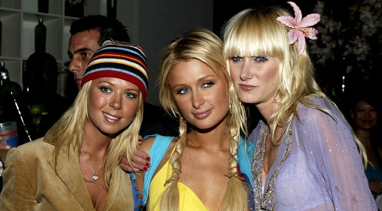 Paris Hilton, Tara Reid és Kimberly Stewart egy divatbemutatón