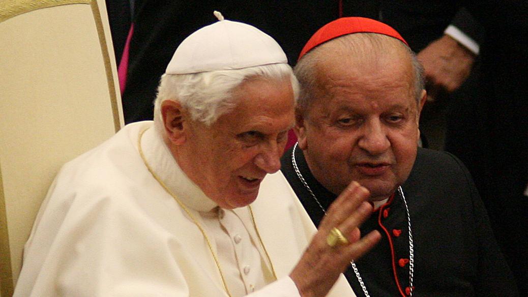 Papież Benedykt XVI i kardynał Stanisław Dziwisz