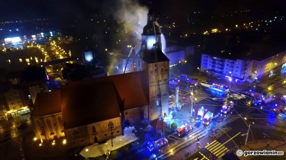 Pożar katedry w Gorzowie, 1 lipca 2017 roku