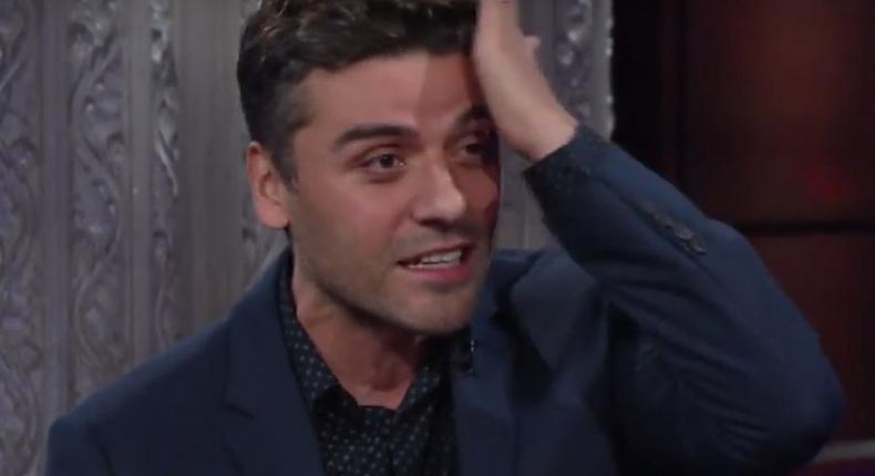 Oscar Isaac recalling getting hit by Carrie Fisher multiple times on the set of Star Wars: The Last Jedi.