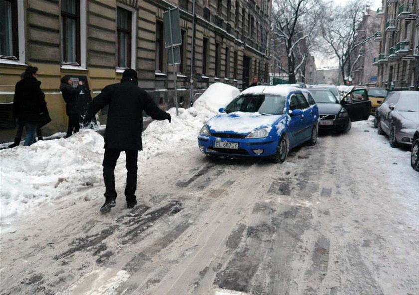 Slisko! Po Łodzi nie da się jeździć