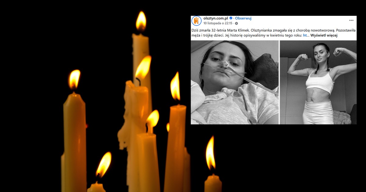 Nie żyje 31-letnia matka trójki dzieci z Olsztyna. Poruszający wpis męża."Spotkamy się w niebie"