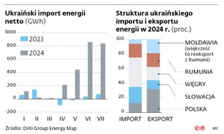 Ukraiński import energii netto