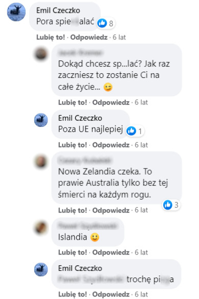 Emil Czeczko i jego aktywność na Facebooku