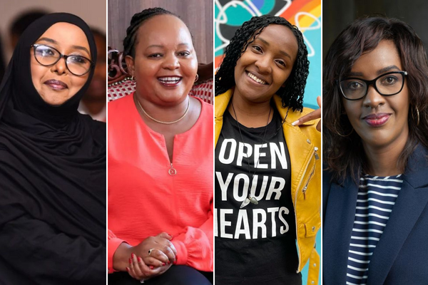 Citizen TV's Jamila Mohamed, Kirinyanga Governor, Anne Waiguru, Debrah Malowah, VP Cocacola E. Africa, and Elizabeth Wathuti of Green Generation Climate Change Activist