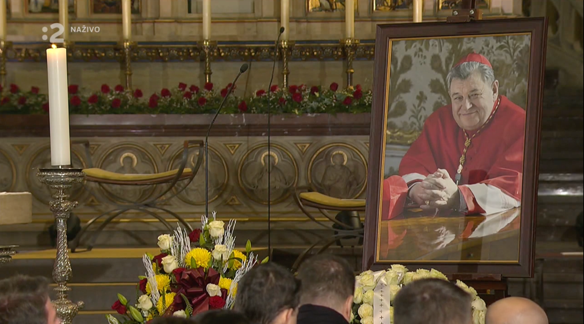 Pohreb českého kardinála Dominika Duku. 