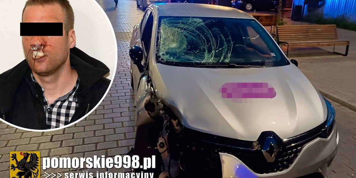 30-letni Maciej P., który na deptaku w Gdańsku wjeżdżał w ludzi, usłyszał zarzuty.