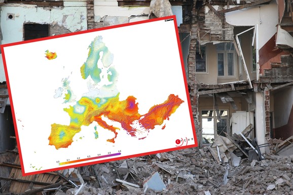 BROJ ŽRTAVA MOŽE BITI OGROMAN! Na "crnom spisku" su gradovi koje SRBI OBOŽAVAJU, a Balkan u CRVENOM: Objavljena mapa zemalja koje su u opasnosti od RAZORNOG ZEMLJOTRESA