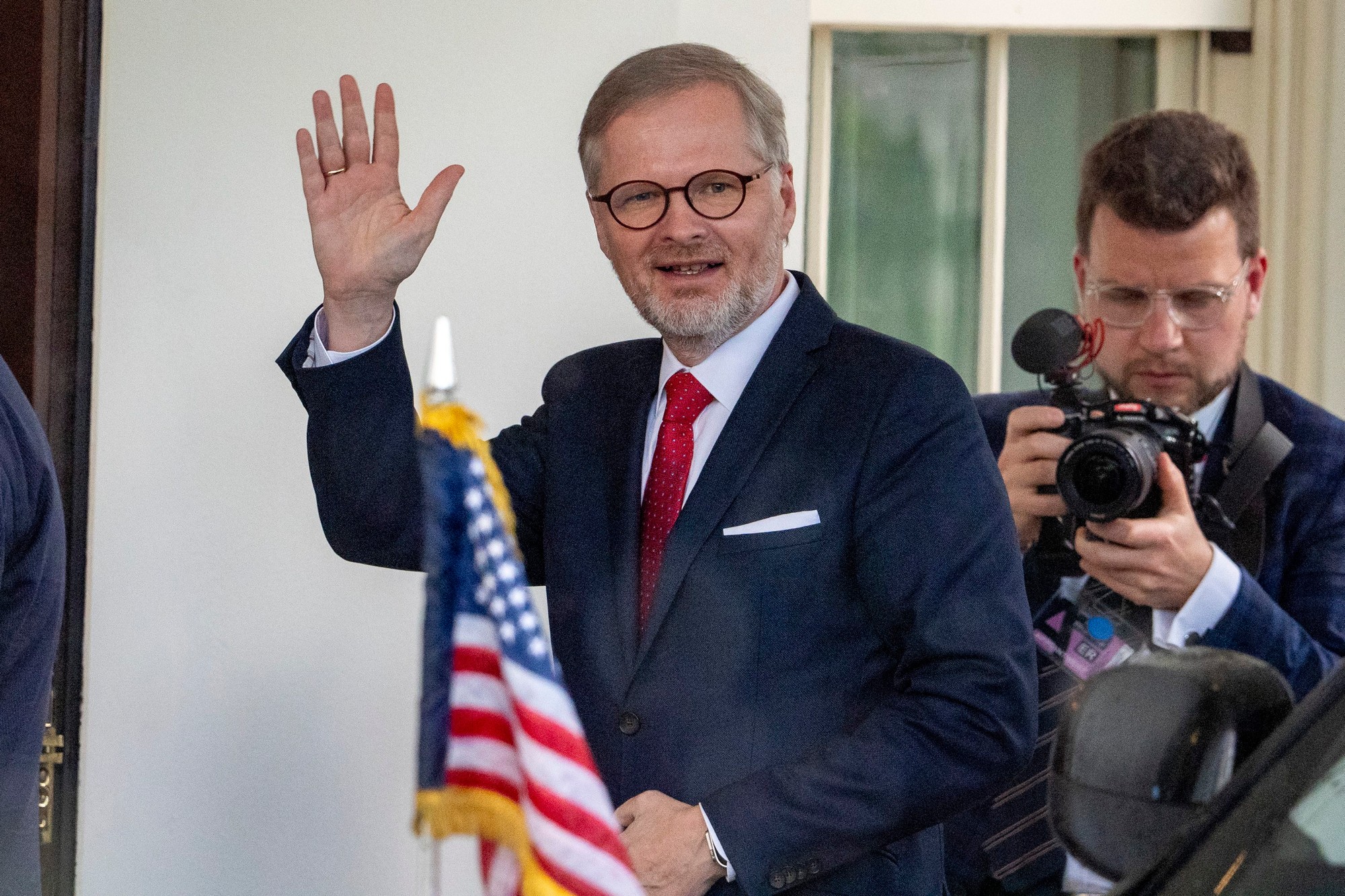 Predseda vlády Českej republiky Petr Fiala v Bielom dome.