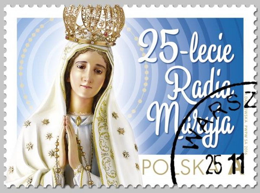 Poczta Polska wydała specjalny znaczek i kopertę z okazji 25-lecia Radia Maryja