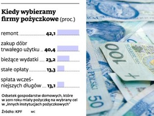 W firmach pożyczkowych zadłuża się 12 proc. gospodarstw