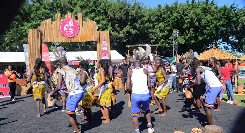 The cultural village showcased Uganda's diverse cultural experiences through food, fashion, music, and dance