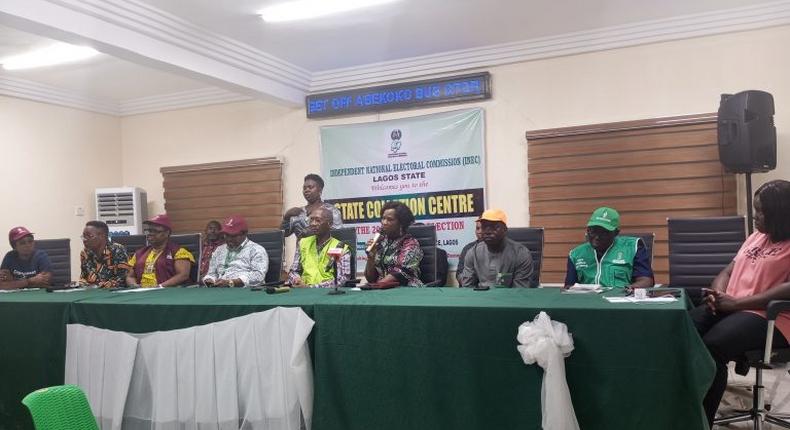Prof. Adenike Oladiji, INEC’s State Collation Centre Officer for the 2023 General Election in Lagos at the official opening of the centre in Lagos.