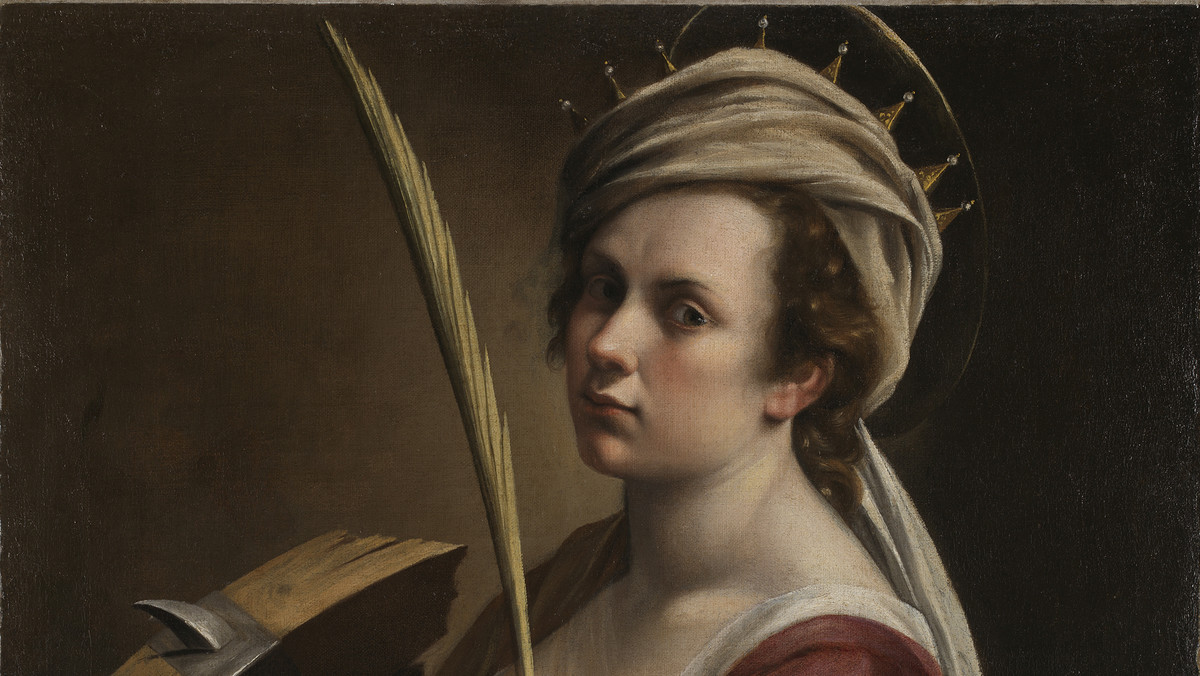 Artemisia Gentileschi, "Self Portrait as Saint Catherine of Alexandria" ("Autoportret jako św. Katarzyna Aleksandryjska", ok. 1615-17)