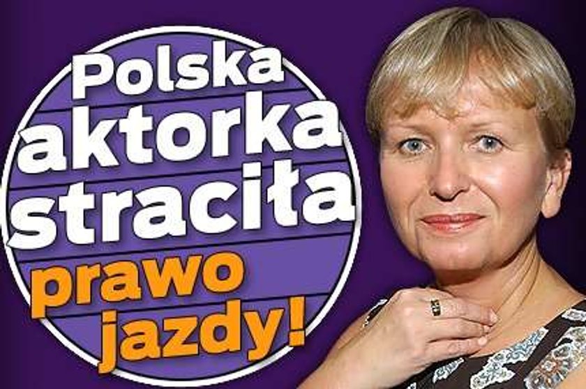 Polska aktorka straciła prawo jazdy!