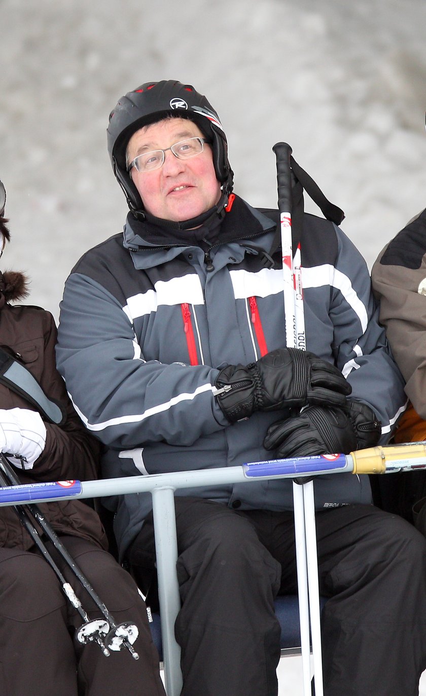 Bronisław Komorowski miał wypadek na nartach