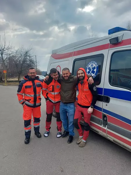 Oleksij Melnyk, ratownik medyczny z Krakowa, organizuje pomoc humanitarną dla Ukrainy