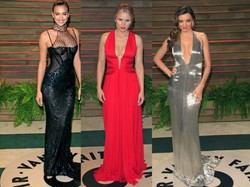 Ociekające seksem kreacje gwiazd na pooscarowej imprezie Vanity Fair