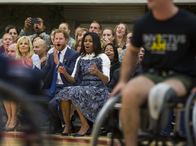 Michelle Obama i książę Harry