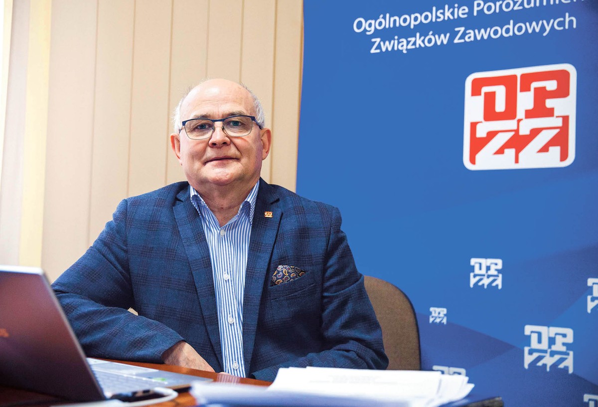 Andrzej Radzikowski, przewodniczący Ogólnopolskiego Porozumienia Związków Zawodowych