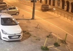 Snimak saobraćajne nesreće u Beogradu