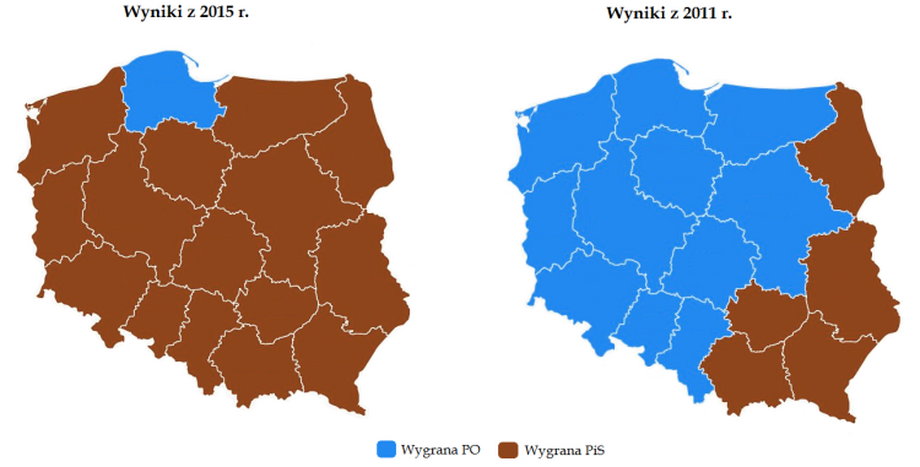 W województwach w których jest najwięcej bloków z wielkiej płyty, wyborcy często zmieniali decyzje wyborcze.