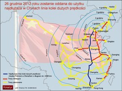 Chiny otwierają najdłuższą na świecie linię szybkiej kolei: Pekin - Kanton