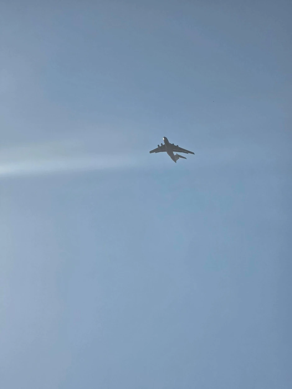 Ruski avion "Iljušin 76P" gasi požar u Deliblatskoj peščari