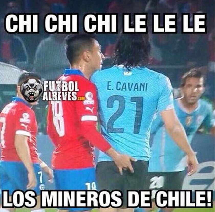 Memy po meczu Chile - Urugwaj i seksskandalu z Jarą i Cavanim! GALERIA