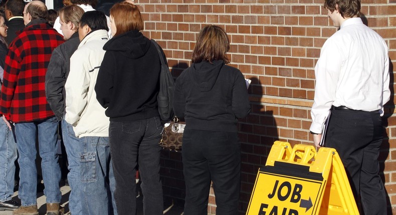 Official recession data says economic downturns have become less common in the US over time. But some economists are skeptical. AP Photo/Rick Bowmer