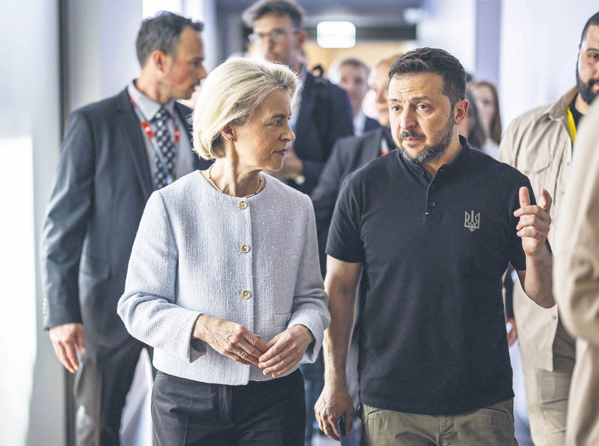 Szefowa KE i prezydent Ukrainy
