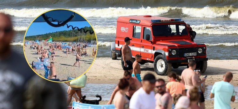 Skandaliczne sceny na plaży. Strażacy pokazali, co zrobili turyści, gdy chcieli dotrzeć do pożaru